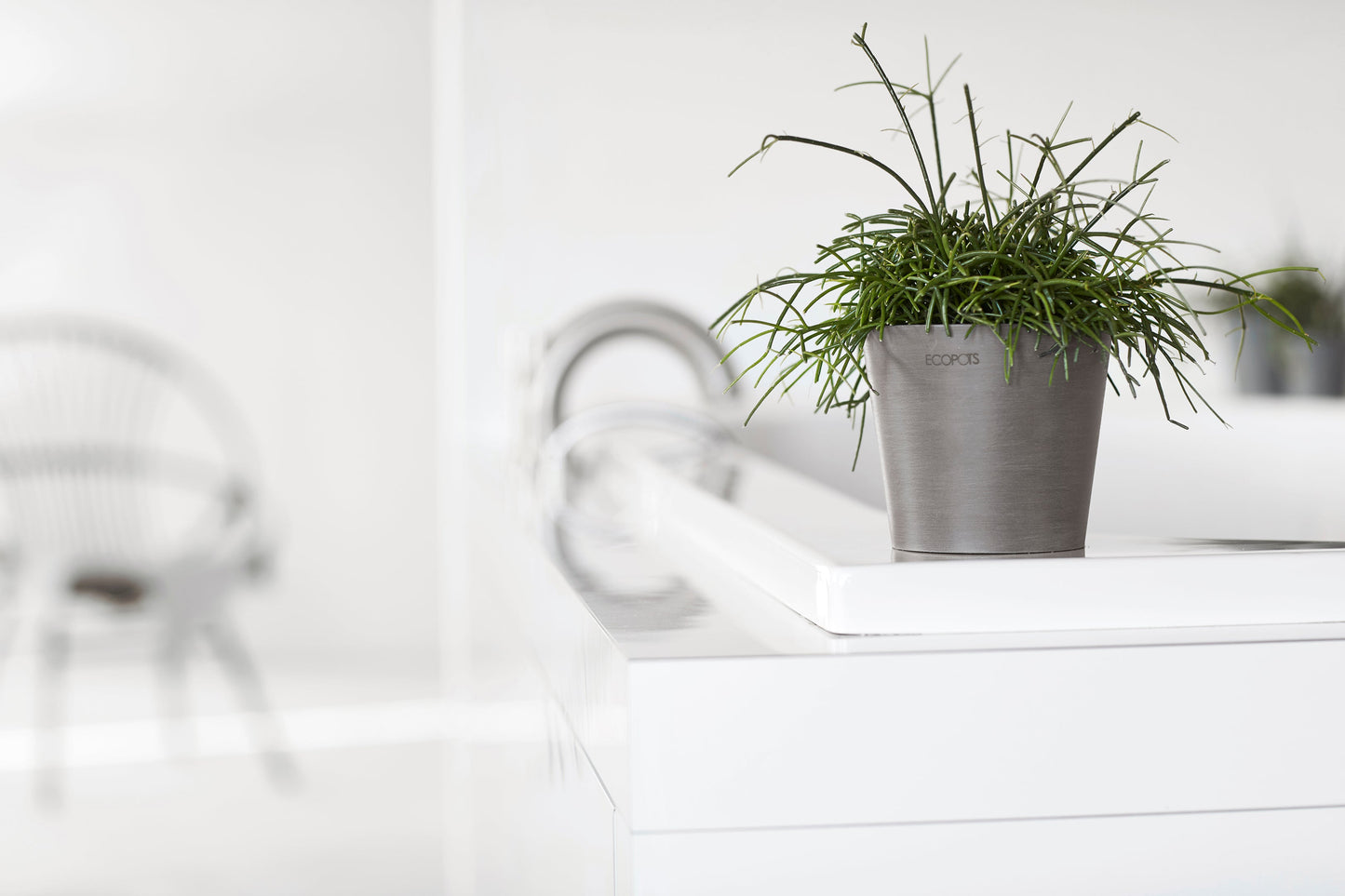 Kukkaruukku - Ecopots - Amsterdam 10,5cm taupe - Ecopotskauppa - Uuden aikakauden kukkaruukku