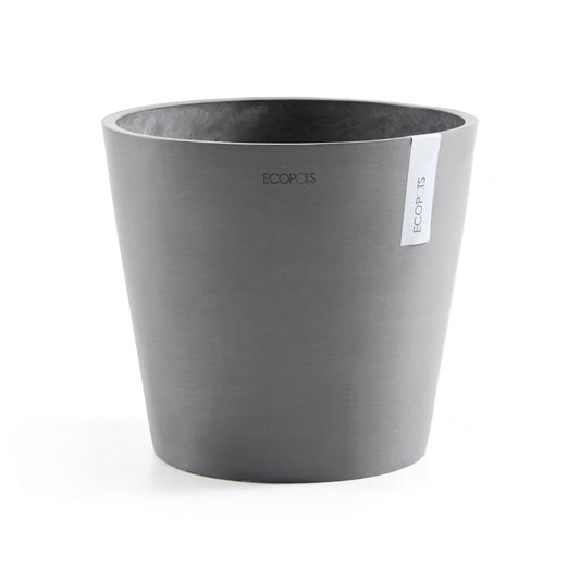 Kukkaruukku - Ecopots - Amsterdam 40cm harmaa - Ecopotskauppa - Uuden aikakauden kukkaruukku