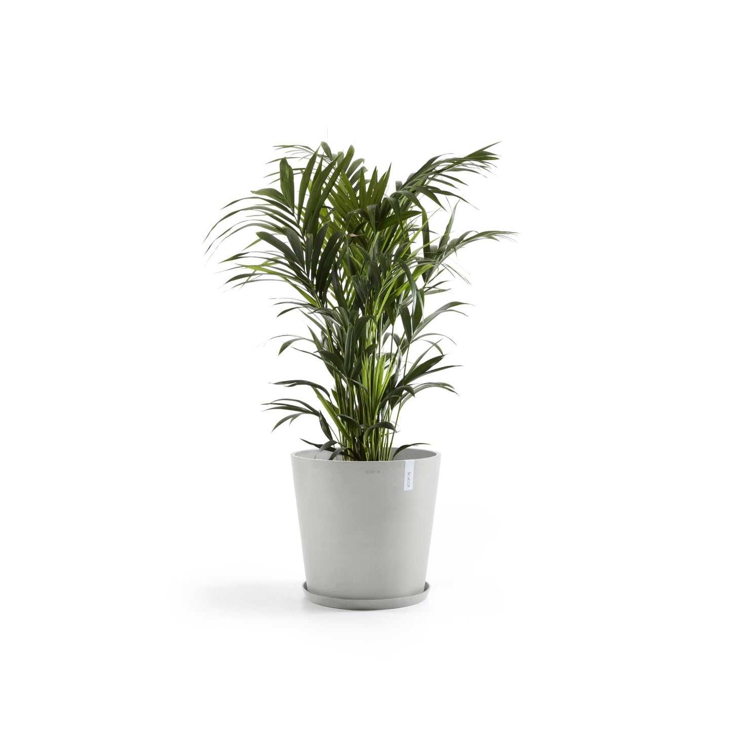 Kukkaruukku - Ecopots - Amsterdam 60cm valkoharmaa - Ecopotskauppa - Uuden aikakauden kukkaruukku