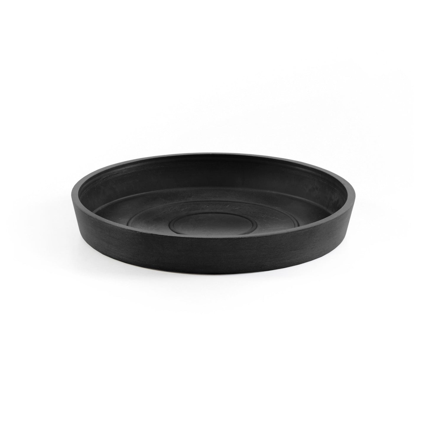 Kukkaruukku - Ecopots - Amsterdam aluslautanen 21cm tummanharmaa - Ecopotskauppa - Uuden aikakauden kukkaruukku