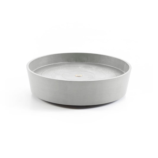 Kukkaruukku - Ecopots - Amsterdam aluslautanen pyörillä 40cm valkoharmaa - Ecopotskauppa - Uuden aikakauden kukkaruukku
