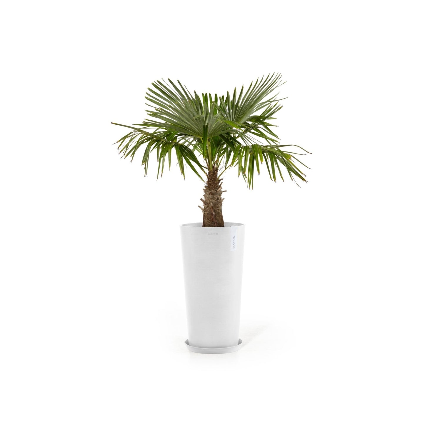 Kukkaruukku - Ecopots - Kukkaruukku Amsterdam keskikorkea 66cm valkoinen - Ecopots - Uuden aikakauden kukkaruukku kierrätysmateriaalista