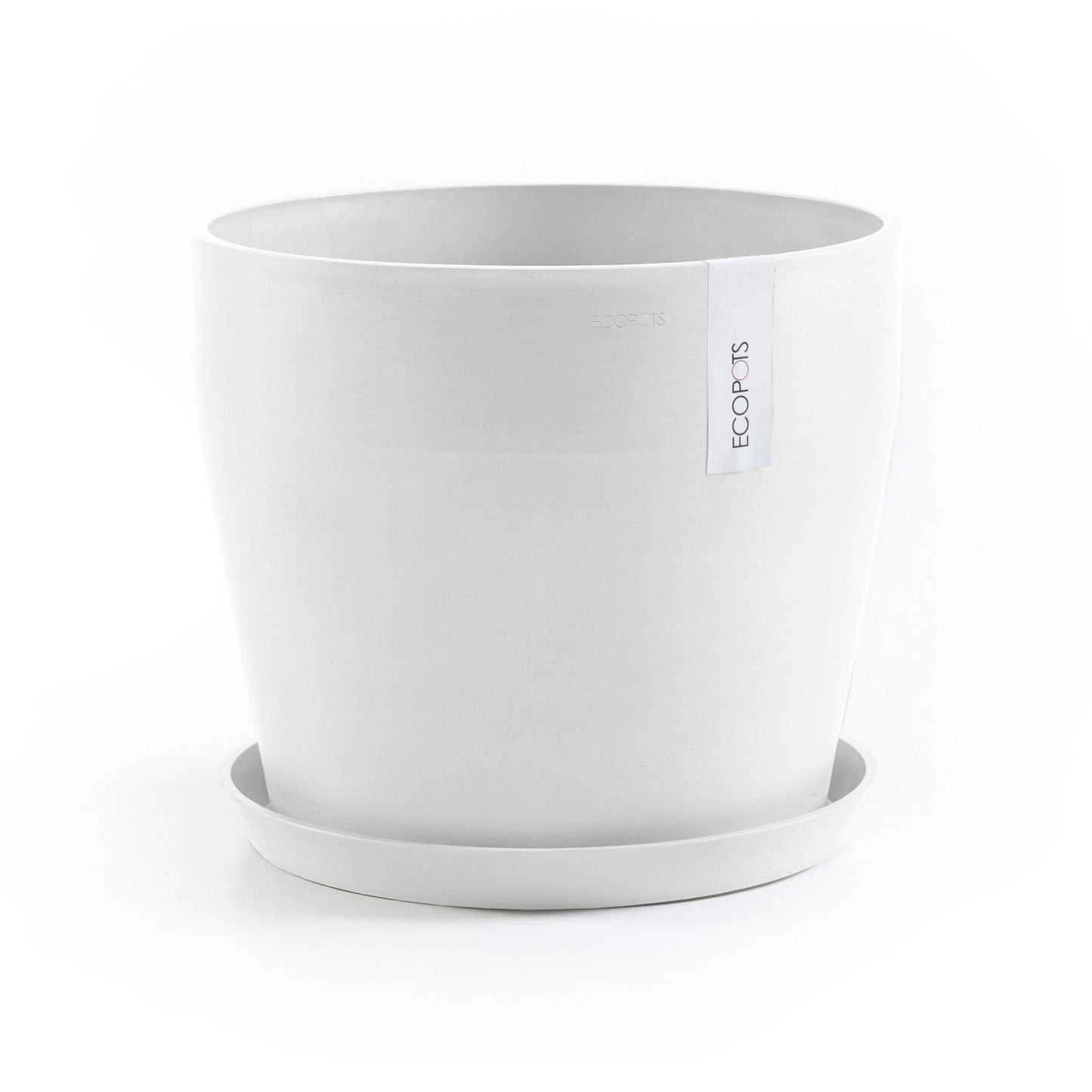 Kukkaruukku - Ecopots - Kukkaruukku Sankara 40cm valkoinen - Ecopots - Uuden aikakauden kukkaruukku kierrätysmateriaalista