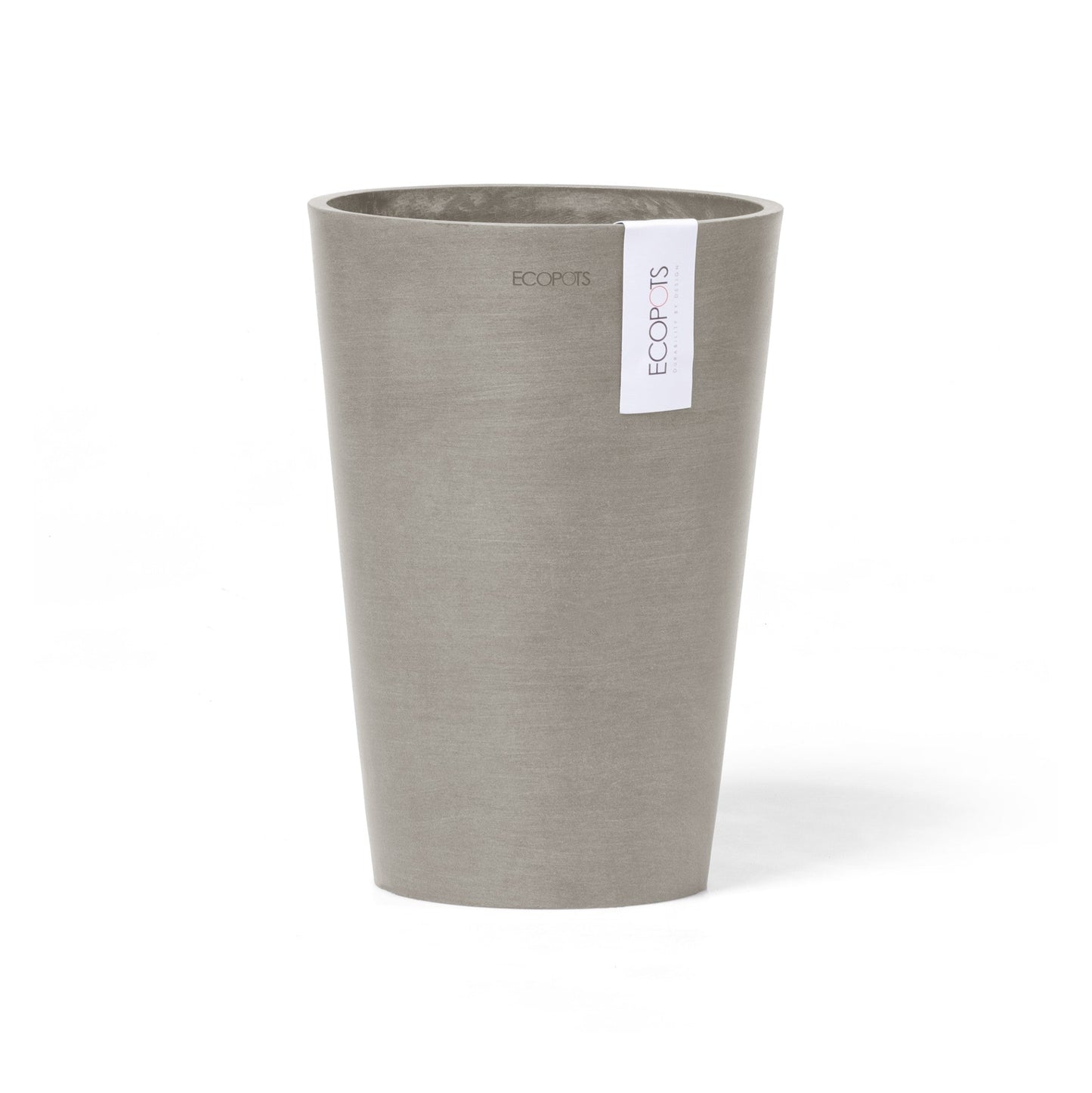 Kukkaruukku - Ecopots - Pisa 21cm puhdas taupe - Ecopotskauppa - Uuden aikakauden kukkaruukku