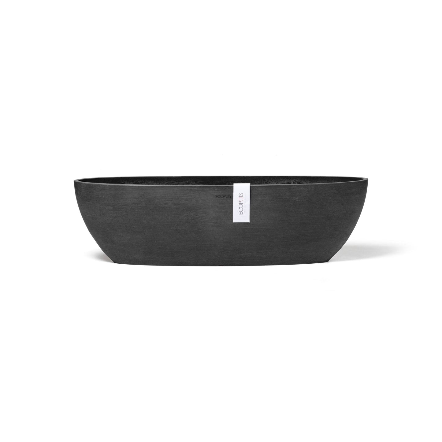 Kukkaruukku - Ecopots - Sofia pitkä 56cm tummanharmaa - Ecopotskauppa - Uuden aikakauden kukkaruukku