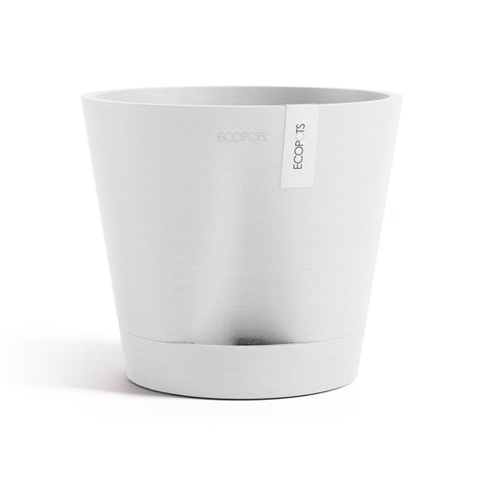 Kukkaruukku - Ecopots - Venetsia 2.0 20cm valkoinen - Ecopotskauppa - Uuden aikakauden kukkaruukku