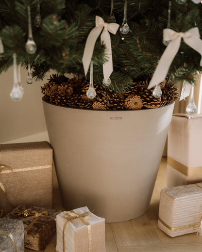 Kukkaruukku Amsterdam 60cm taupe – tunnelmakuva