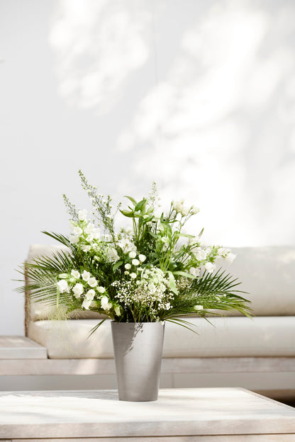 Kukkaruukku Pisa 14cm taupe – tunnelmakuva