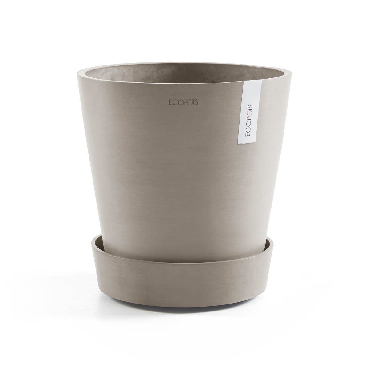 Aluslautanen Amsterdam pyörillä 60cm taupe – kasvin kanssa