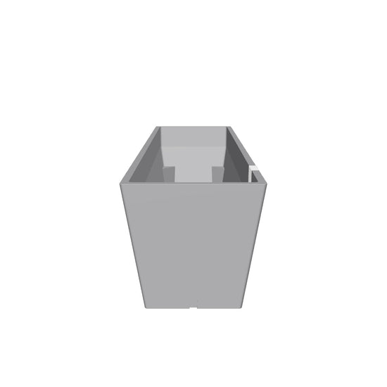 Kukkaruukku Bruge 55cm harmaa – 3D-malli