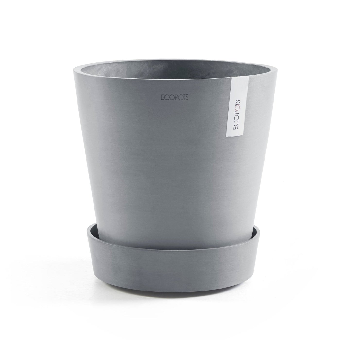 Kukkaruukku - Ecopots - Aluslautanen Amsterdam pyörillä 60cm siniharmaa - Ecopots - Uuden aikakauden kukkaruukku kierrätysmateriaalista