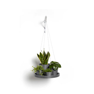 Krukfat hängbar 36cm grå