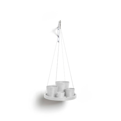 Aluslautanen ripustettava 36cm valkoinen – aluslautasen kanssa