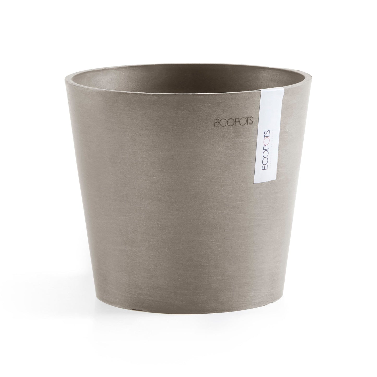 Kukkaruukku - Ecopots - Amsterdam 17cm taupe - Ecopotskauppa - Uuden aikakauden kukkaruukku