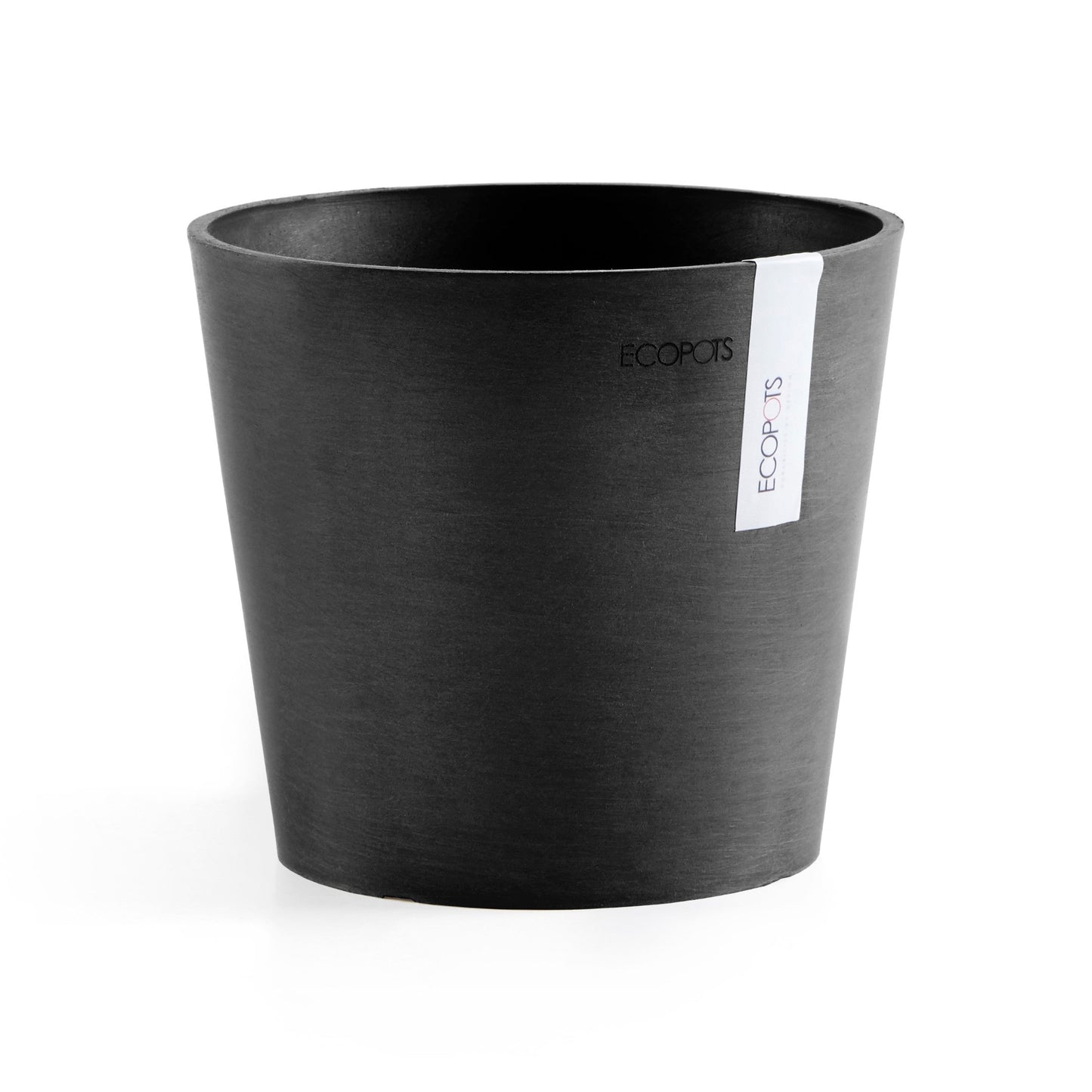 Kukkaruukku - Ecopots - Amsterdam 17cm tummanharmaa - Ecopotskauppa - Uuden aikakauden kukkaruukku