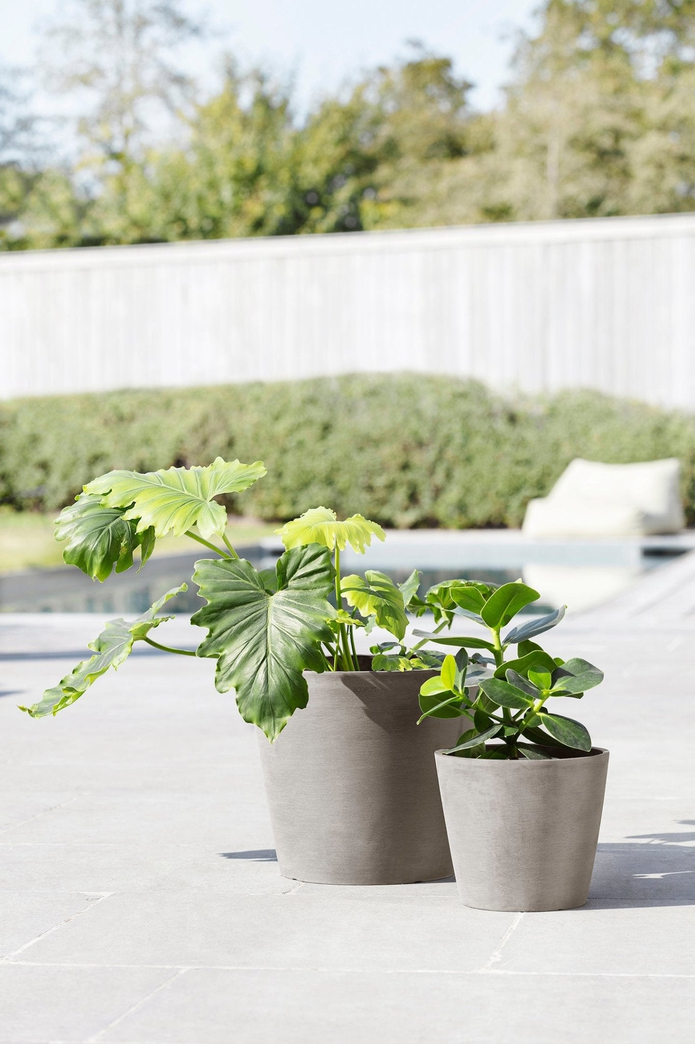 Kukkaruukku - Ecopots - Amsterdam 20cm taupe - Ecopots - Uuden aikakauden kukkaruukku kierrätysmateriaalista