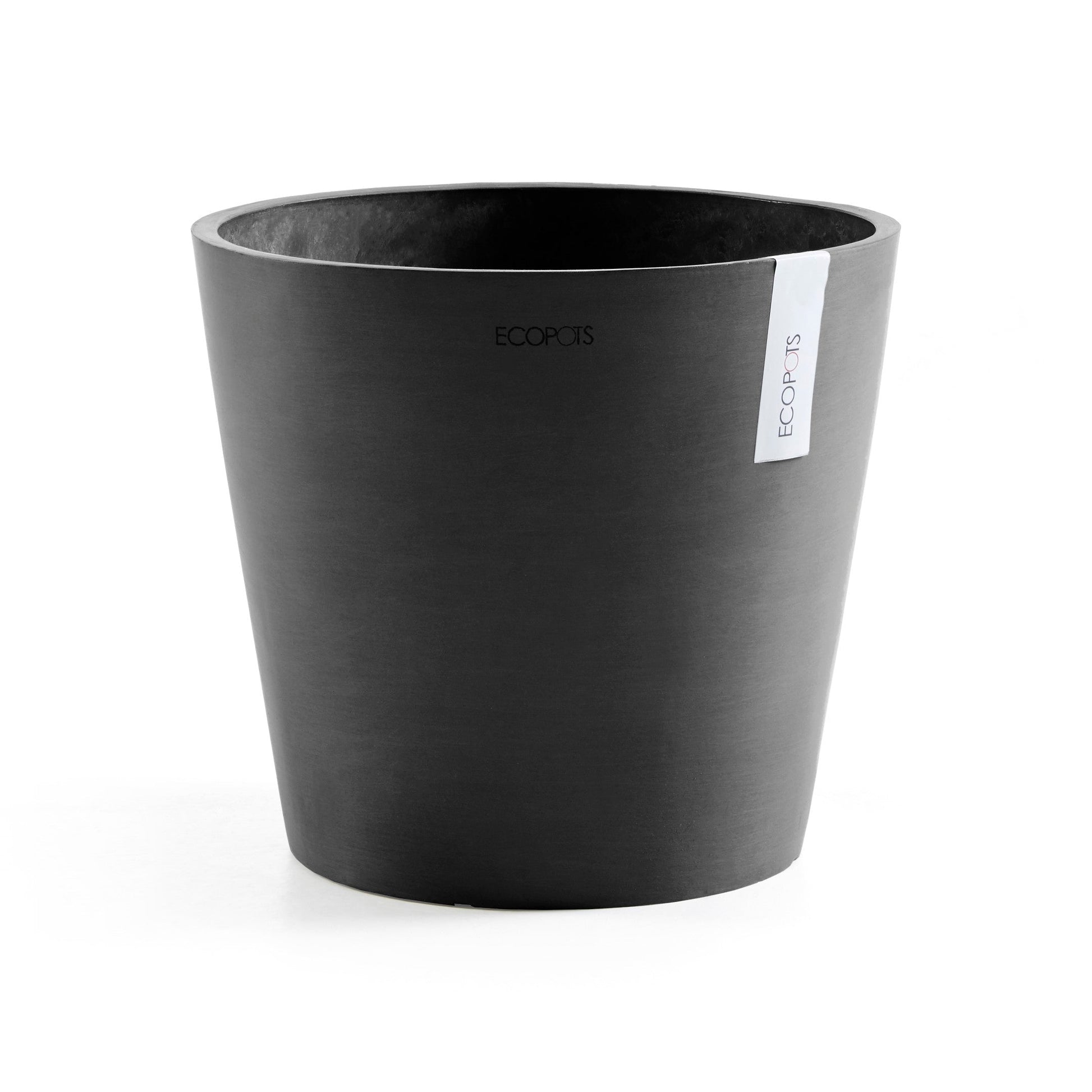 Kukkaruukku - Ecopots - Amsterdam 30cm tummanharmaa - Ecopotskauppa - Uuden aikakauden kukkaruukku