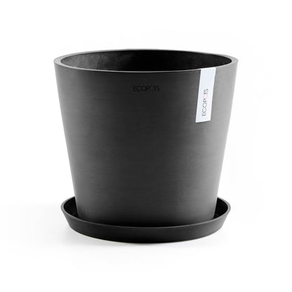Kukkaruukku - Ecopots - Amsterdam 40cm tummanharmaa - Ecopotskauppa - Uuden aikakauden kukkaruukku