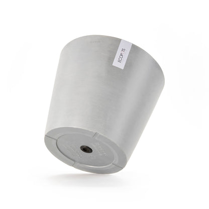 Kukkaruukku - Ecopots - Amsterdam 40cm valkoharmaa - Ecopotskauppa - Uuden aikakauden kukkaruukku