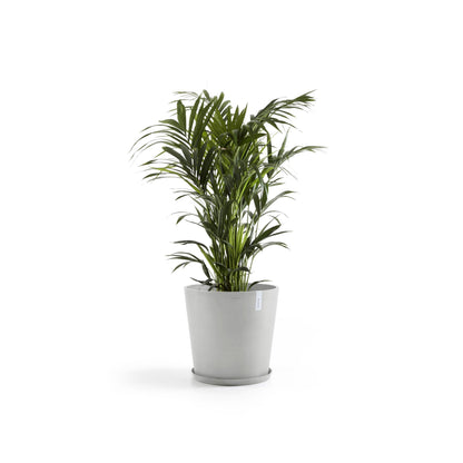 Kukkaruukku - Ecopots - Amsterdam 60cm valkoharmaa - Ecopotskauppa - Uuden aikakauden kukkaruukku