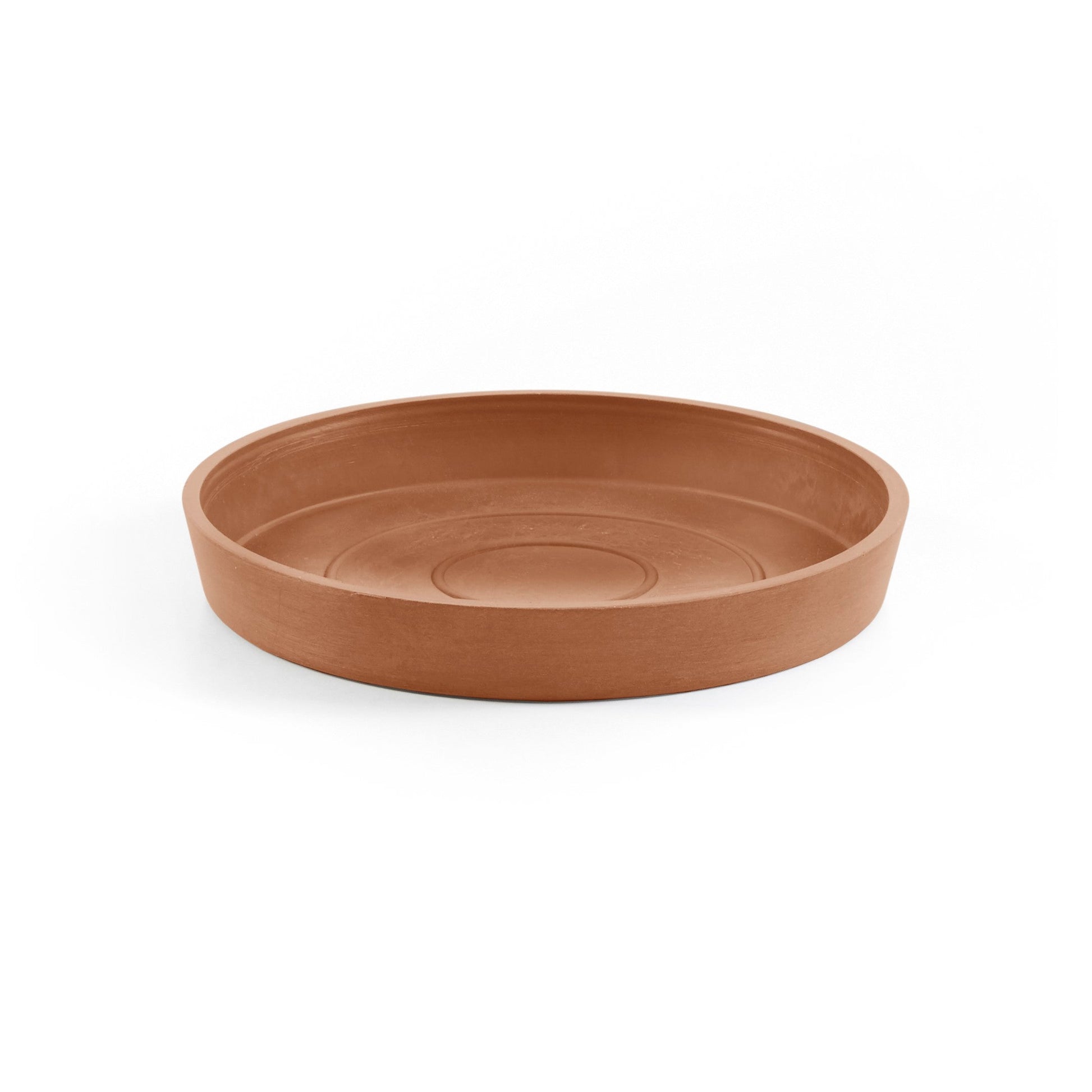 Kukkaruukku - Ecopots - Amsterdam aluslautanen 21cm terracotta - Ecopotskauppa - Uuden aikakauden kukkaruukku