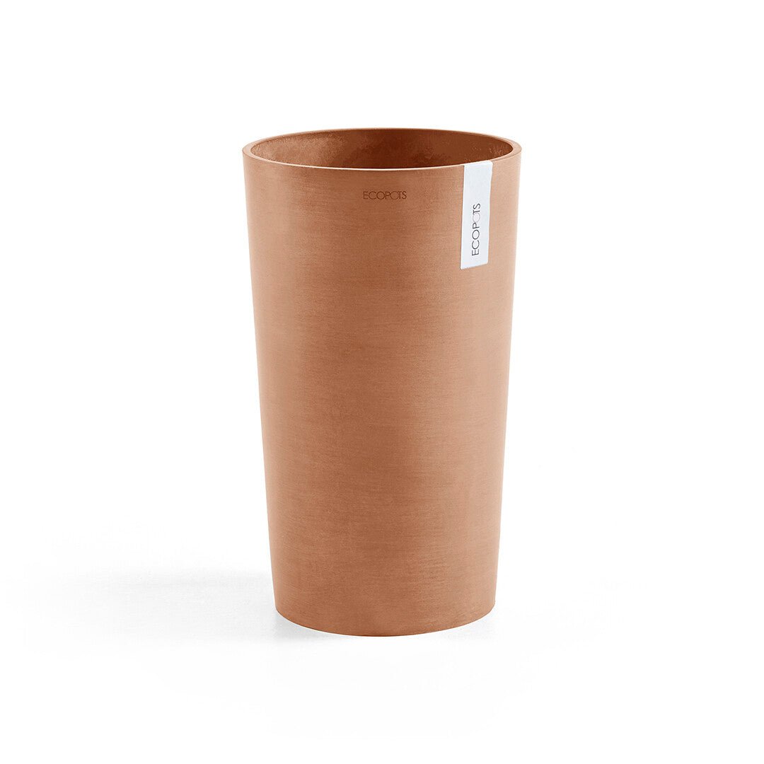 Kukkaruukku - Ecopots - Amsterdam keskikorkea 50cm terracotta - Ecopotskauppa - Uuden aikakauden kukkaruukku