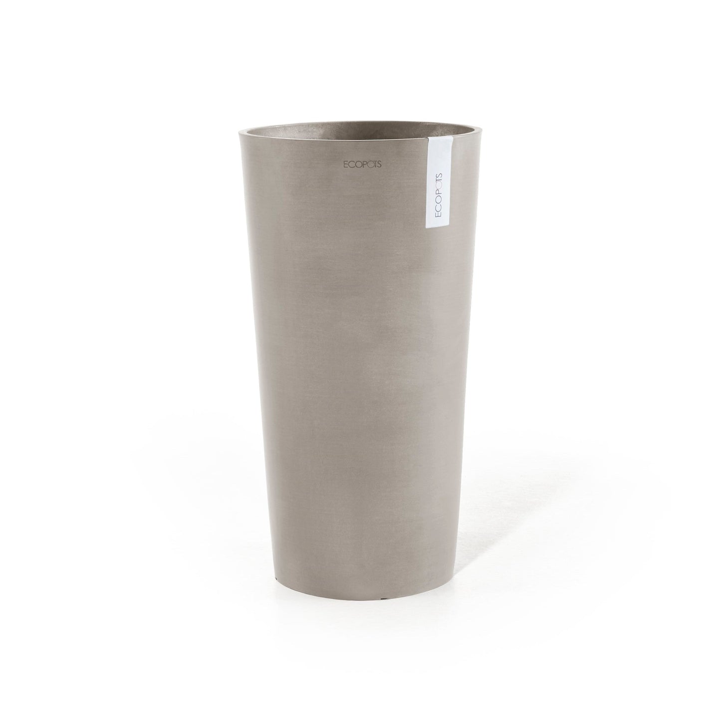 Kukkaruukku - Ecopots - Amsterdam keskikorkea 66cm taupe - Ecopotskauppa - Uuden aikakauden kukkaruukku