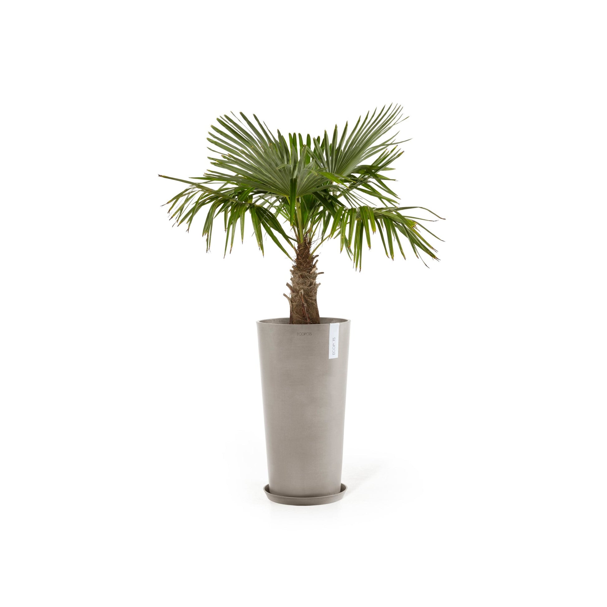 Kukkaruukku - Ecopots - Amsterdam keskikorkea 66cm taupe - Ecopotskauppa - Uuden aikakauden kukkaruukku