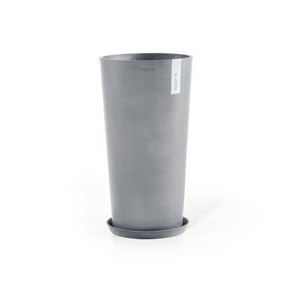 Kukkaruukku - Ecopots - Amsterdam korkea 70cm siniharmaa - Ecopotskauppa - Uuden aikakauden kukkaruukku