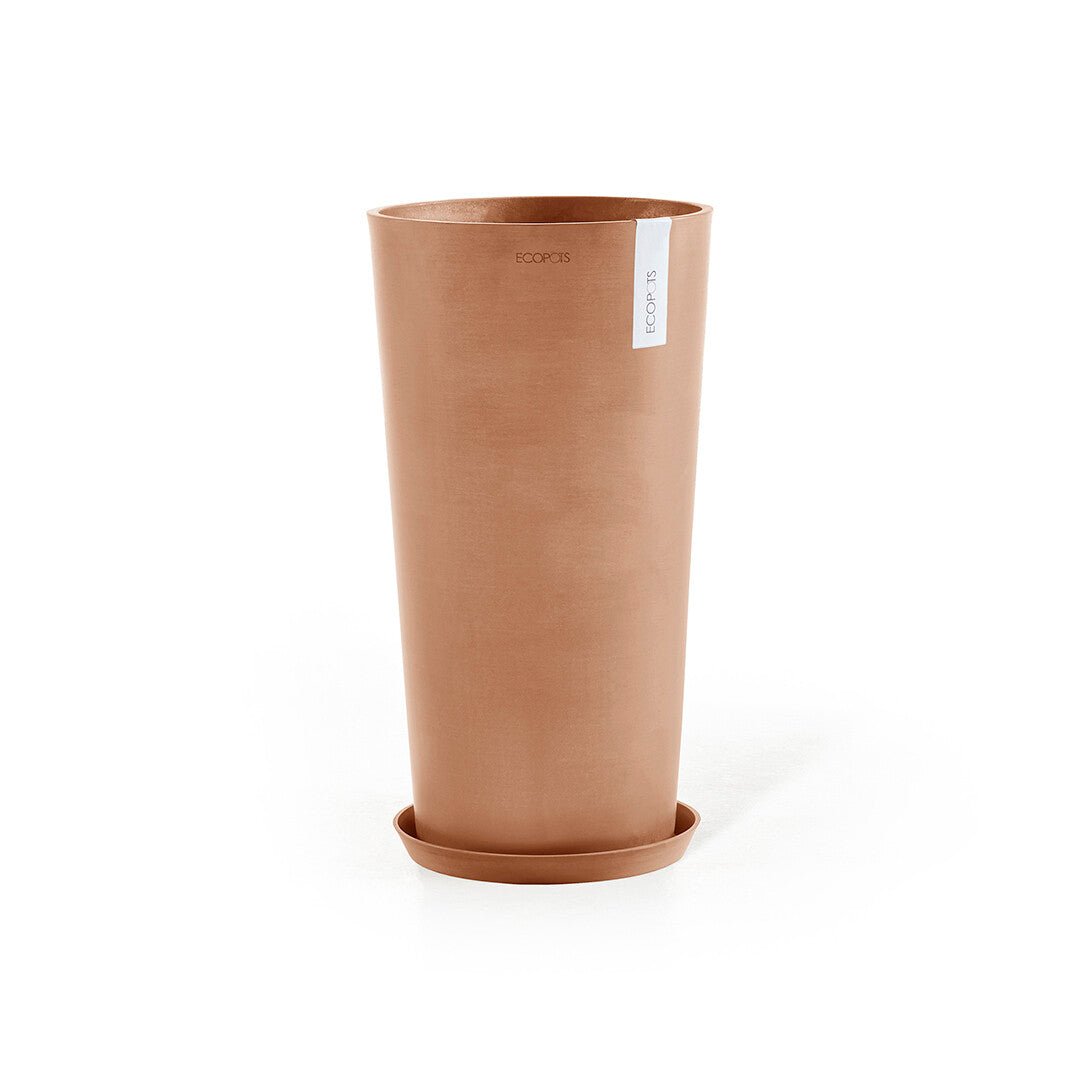 Kukkaruukku - Ecopots - Amsterdam korkea 70cm terracotta - Ecopotskauppa - Uuden aikakauden kukkaruukku