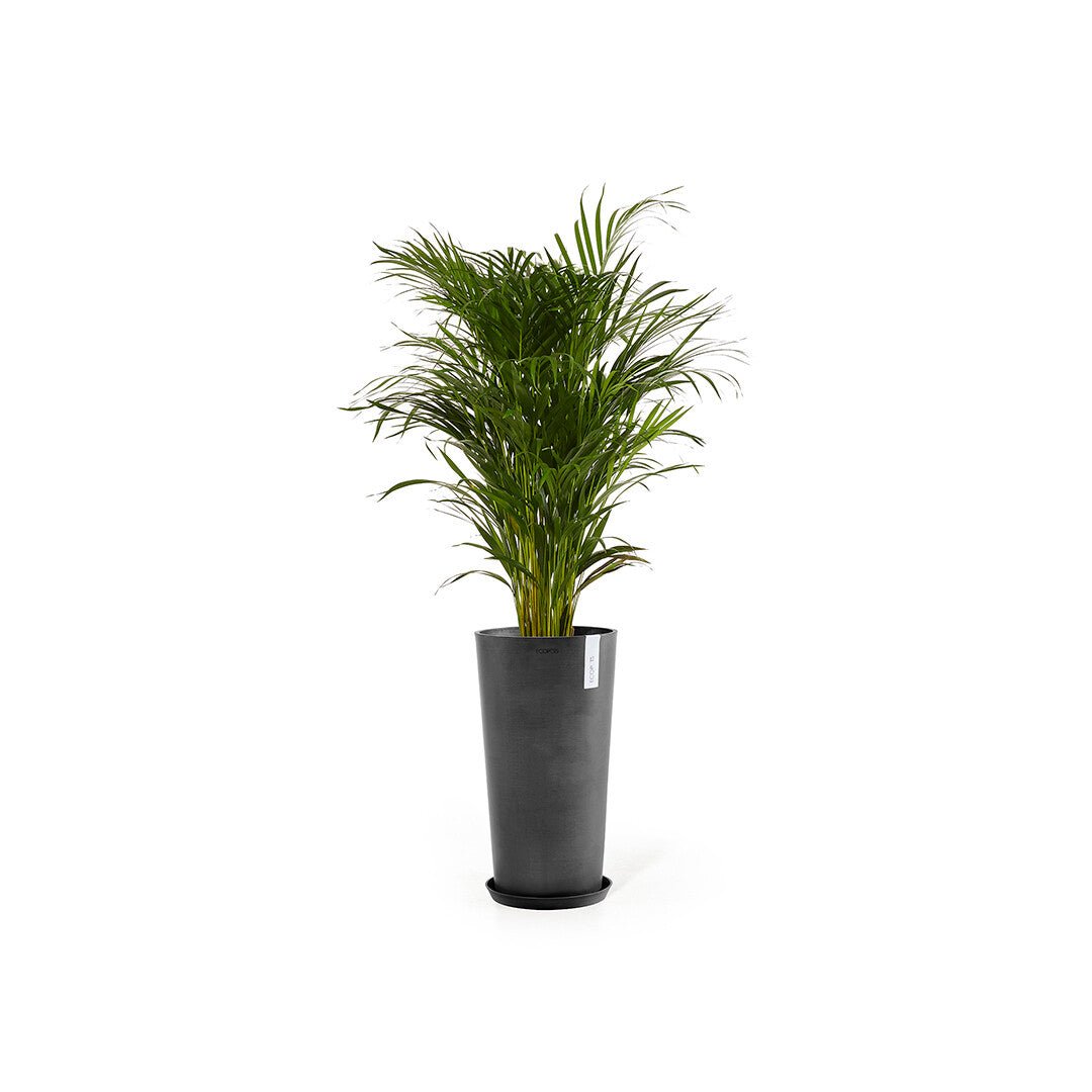 Kukkaruukku - Ecopots - Amsterdam korkea 70cm tummanharmaa - Ecopotskauppa - Uuden aikakauden kukkaruukku