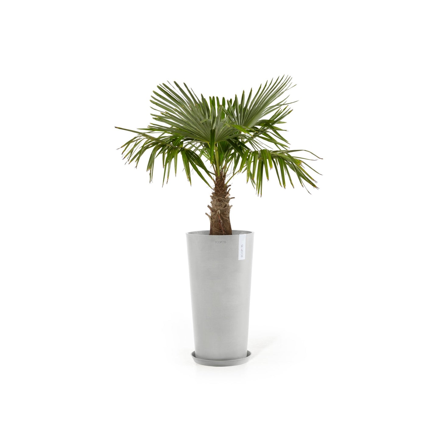 Kukkaruukku - Ecopots - Amsterdam korkea 90cm valkoharmaa - Ecopotskauppa - Uuden aikakauden kukkaruukku