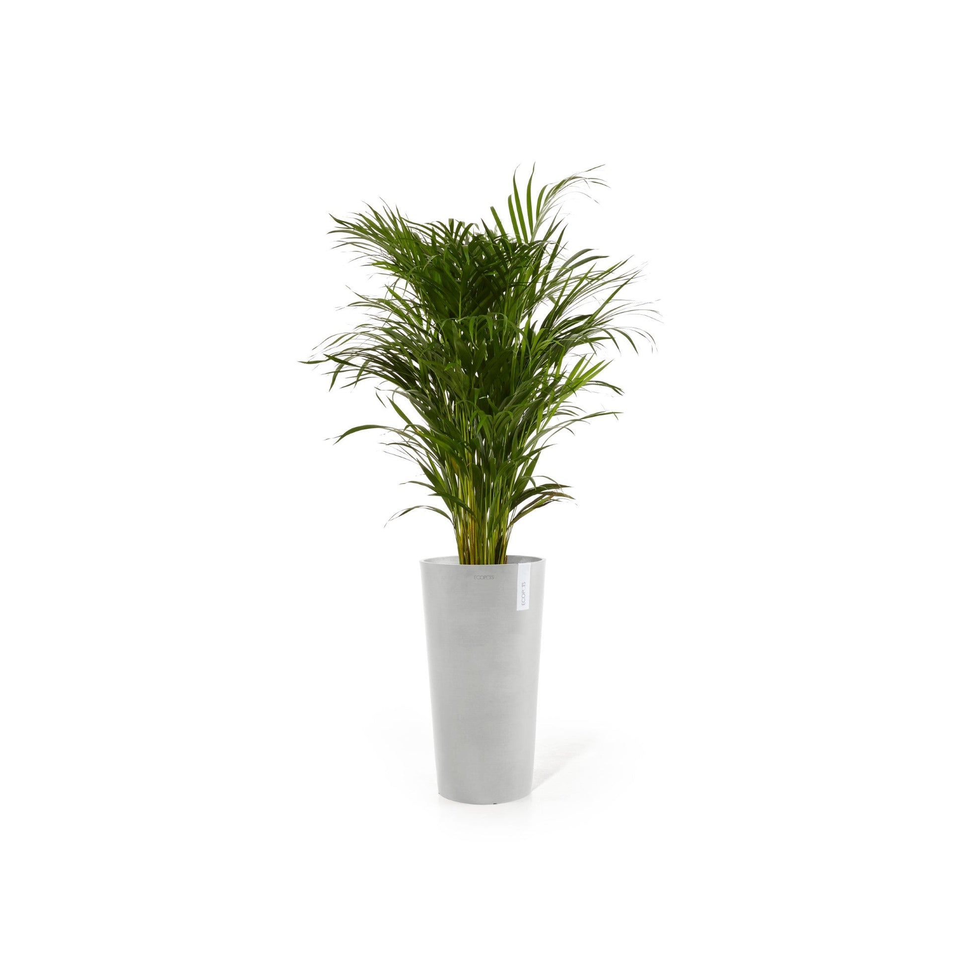 Kukkaruukku - Ecopots - Amsterdam korkea 90cm valkoharmaa - Ecopotskauppa - Uuden aikakauden kukkaruukku