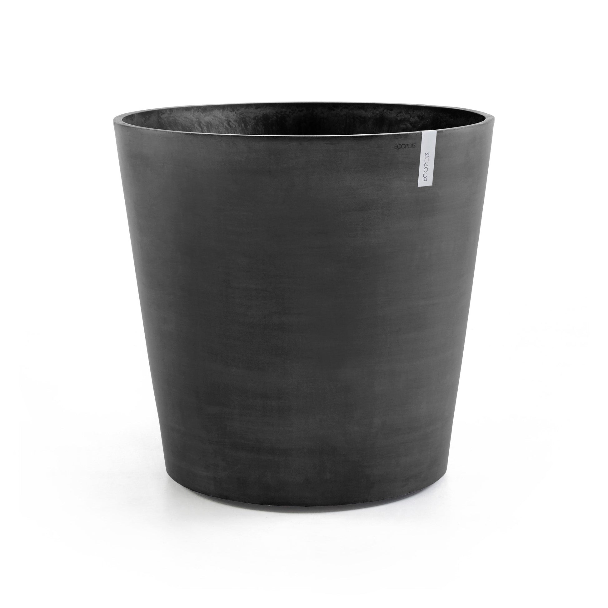 Kukkaruukku - Ecopots - Amsterdam pyörillä 80cm tummanharmaa - Ecopotskauppa - Uuden aikakauden kukkaruukku