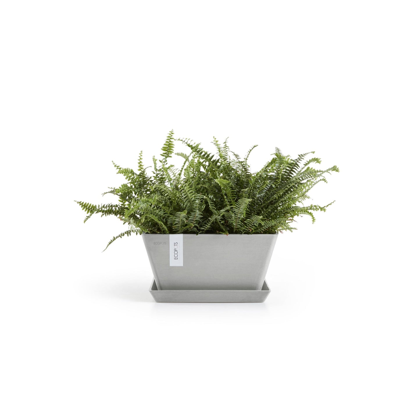 Kukkaruukku - Ecopots - Berliini 25cm valkoharmaa - Ecopotskauppa - Uuden aikakauden kukkaruukku