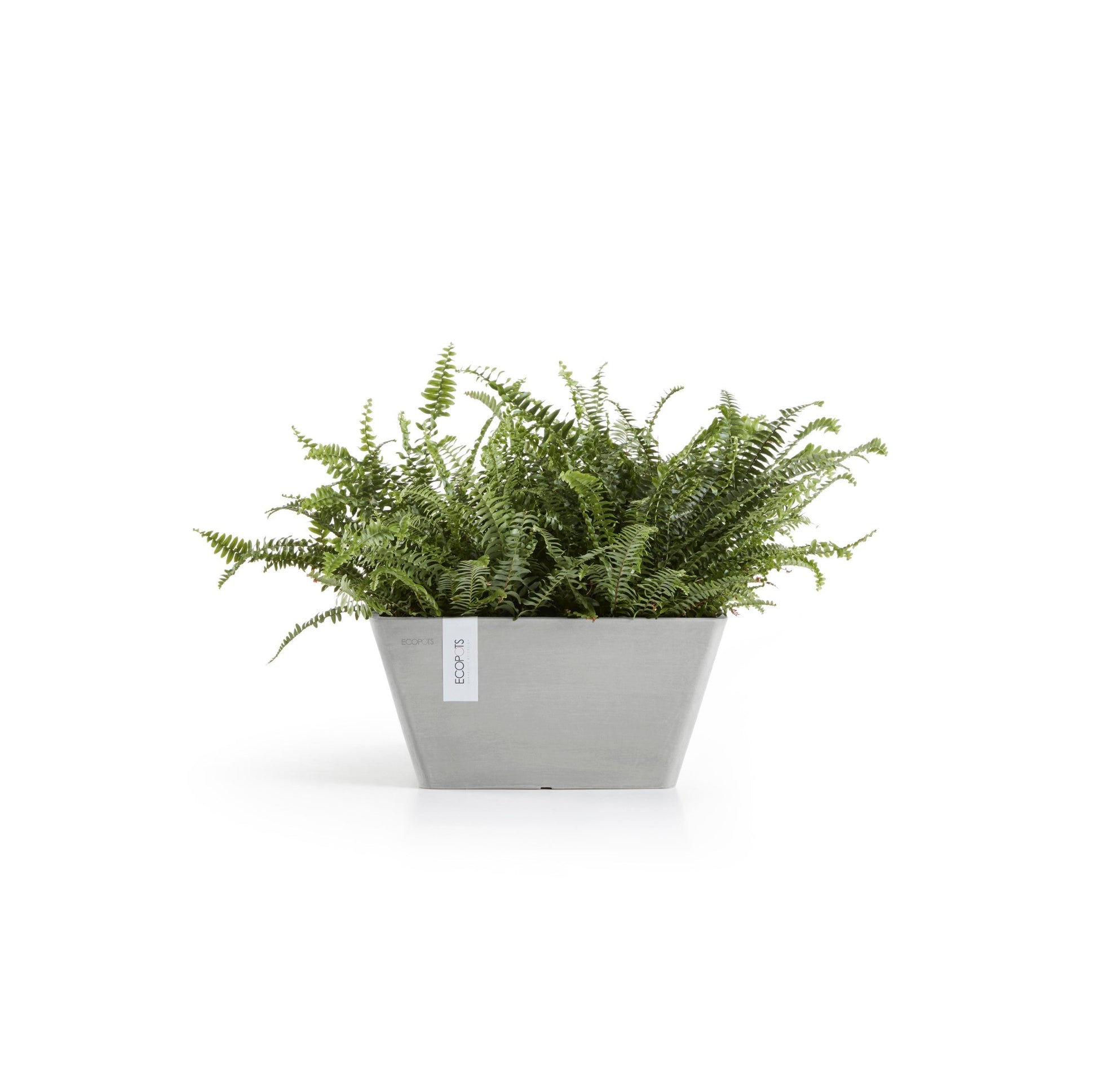 Kukkaruukku - Ecopots - Berliini 25cm valkoharmaa - Ecopotskauppa - Uuden aikakauden kukkaruukku