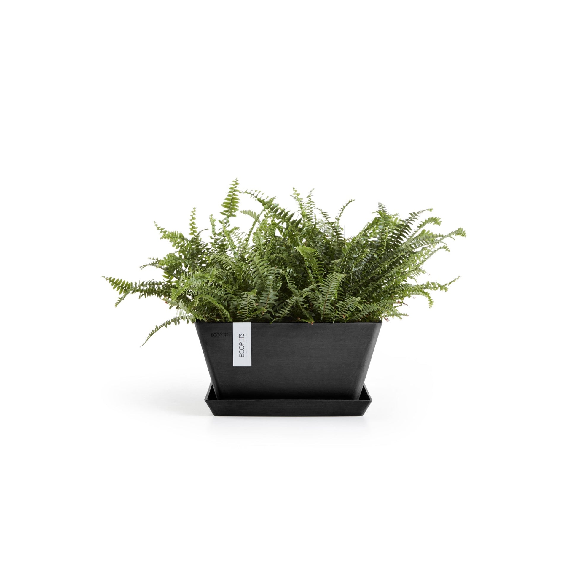 Kukkaruukku - Ecopots - Berliini 40cm tummanharmaa - Ecopotskauppa - Uuden aikakauden kukkaruukku