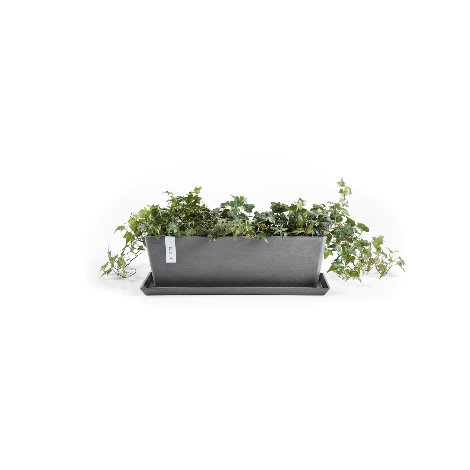 Kukkaruukku - Ecopots - Bruge 45cm harmaa - Ecopotskauppa - Uuden aikakauden kukkaruukku