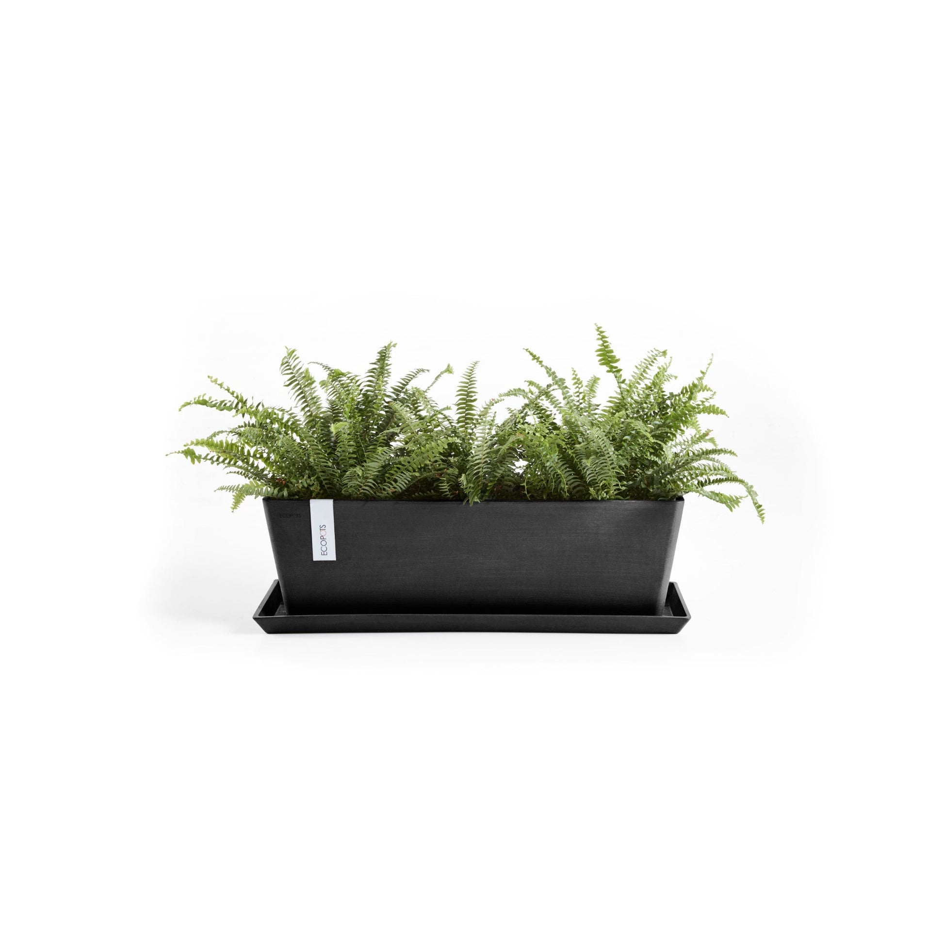 Kukkaruukku - Ecopots - Bruge 45cm tummanharmaa - Ecopotskauppa - Uuden aikakauden kukkaruukku