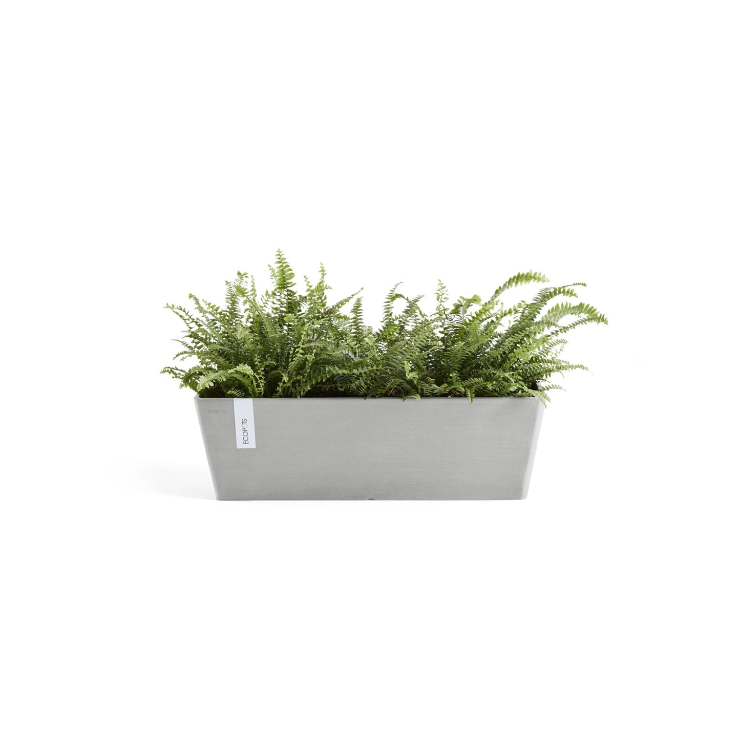 Kukkaruukku - Ecopots - Bruge 45cm valkoharmaa - Ecopotskauppa - Uuden aikakauden kukkaruukku