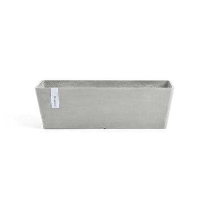 Kukkaruukku - Ecopots - Bruge 55cm valkoharmaa - Ecopotskauppa - Uuden aikakauden kukkaruukku