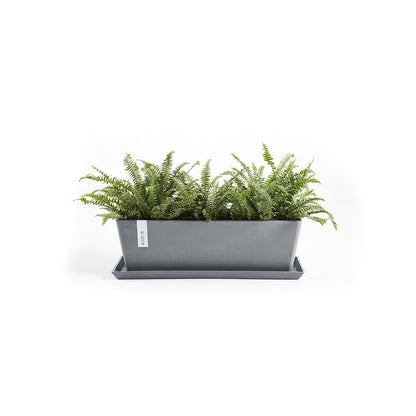 Kukkaruukku - Ecopots - Bruge aluslautanen 55cm siniharmaa - Ecopotskauppa - Uuden aikakauden kukkaruukku