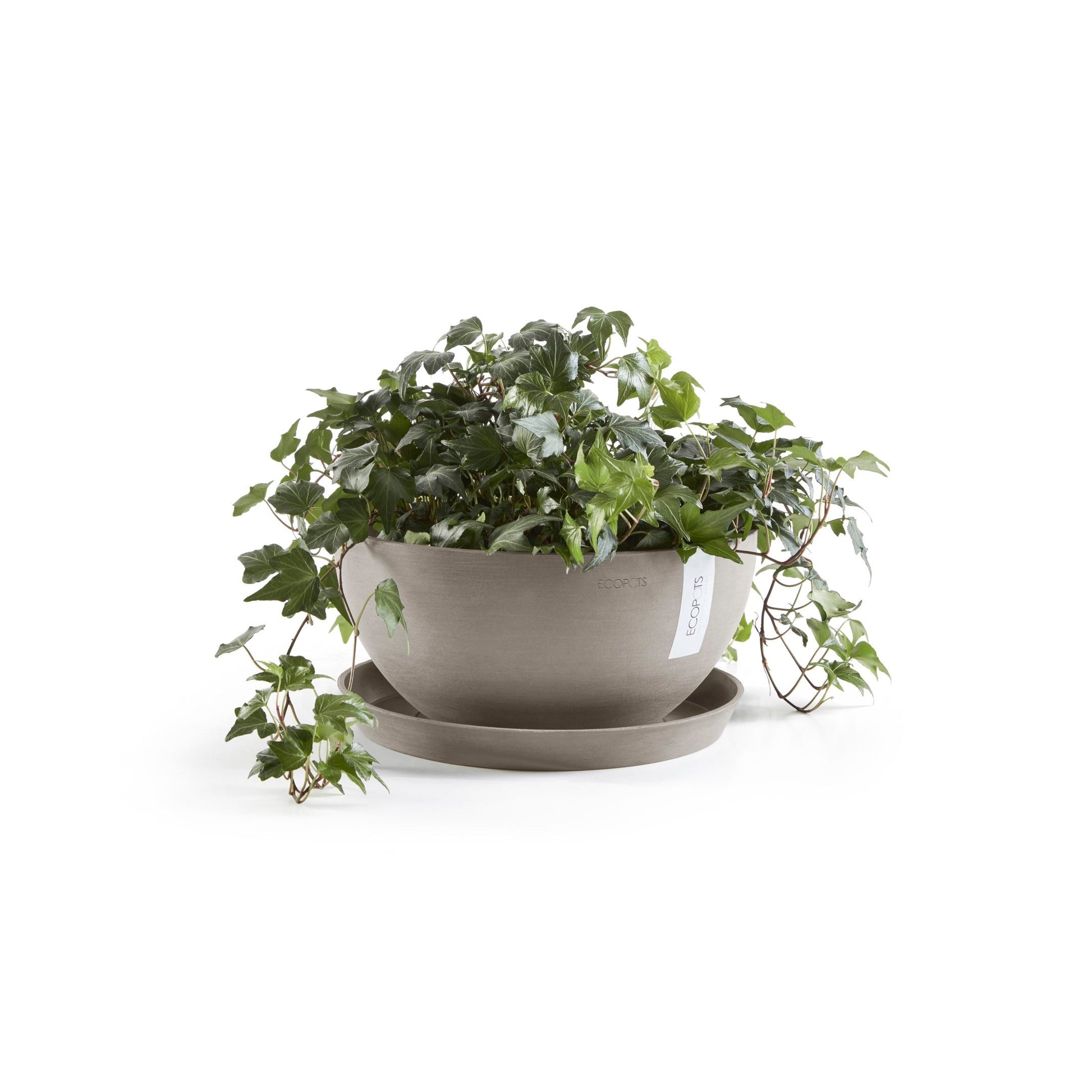 Kukkaruukku - Ecopots - Brysseli 25cm taupe - Ecopotskauppa - Uuden aikakauden kukkaruukku