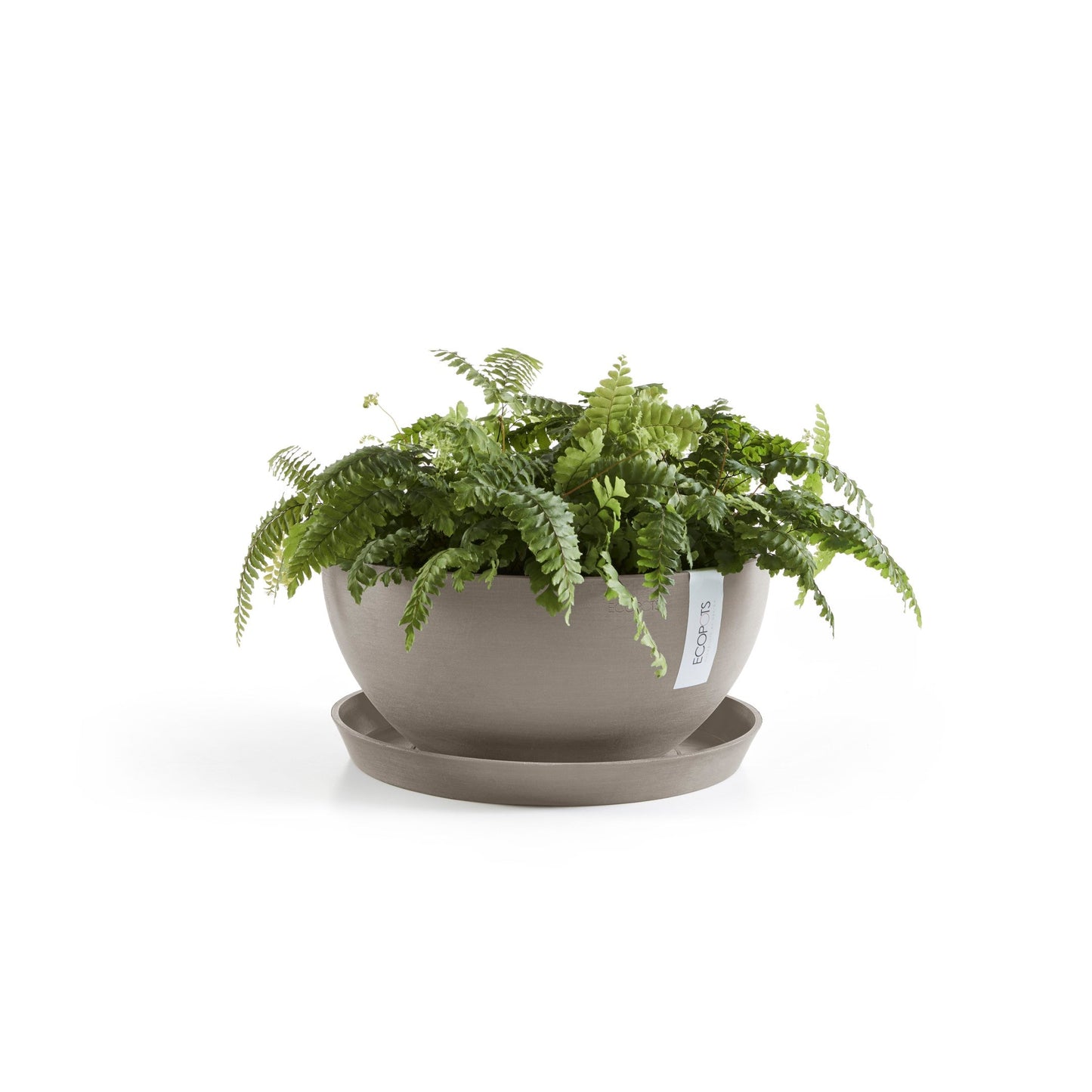 Kukkaruukku - Ecopots - Brysseli 25cm taupe - Ecopotskauppa - Uuden aikakauden kukkaruukku