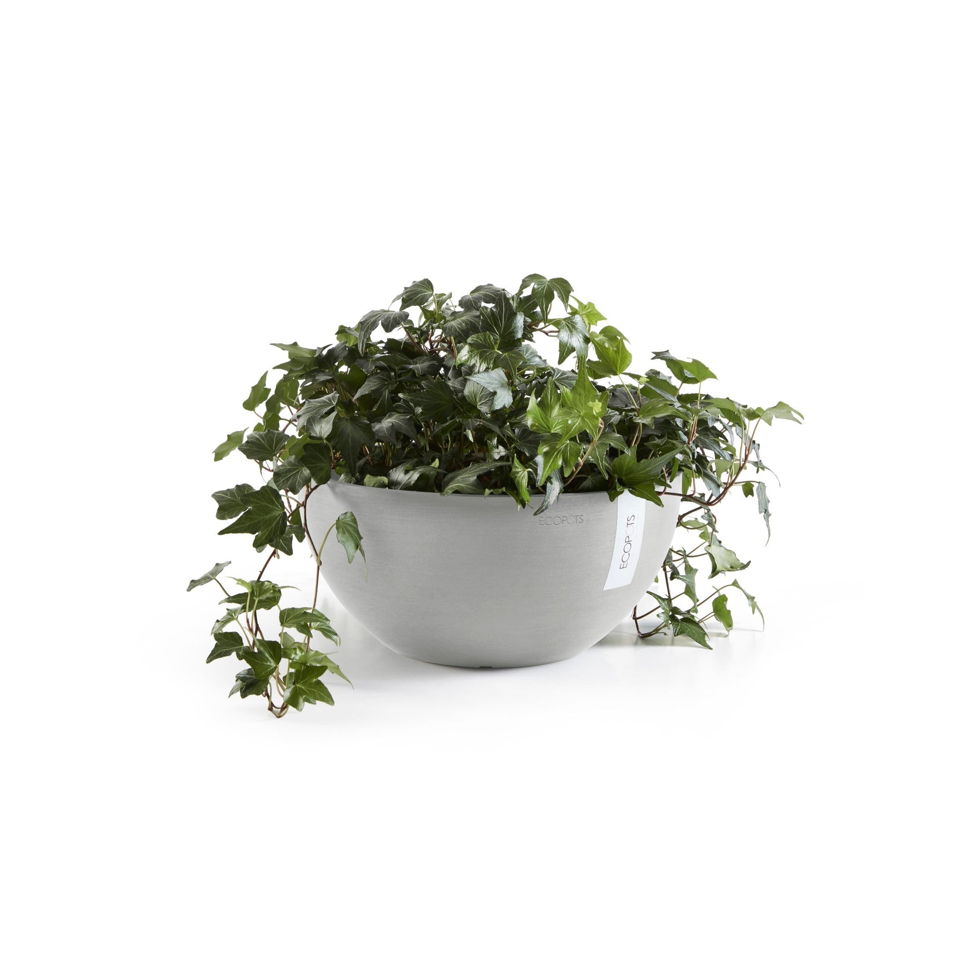 Kukkaruukku - Ecopots - Brysseli 25cm valkoharmaa - Ecopotskauppa - Uuden aikakauden kukkaruukku