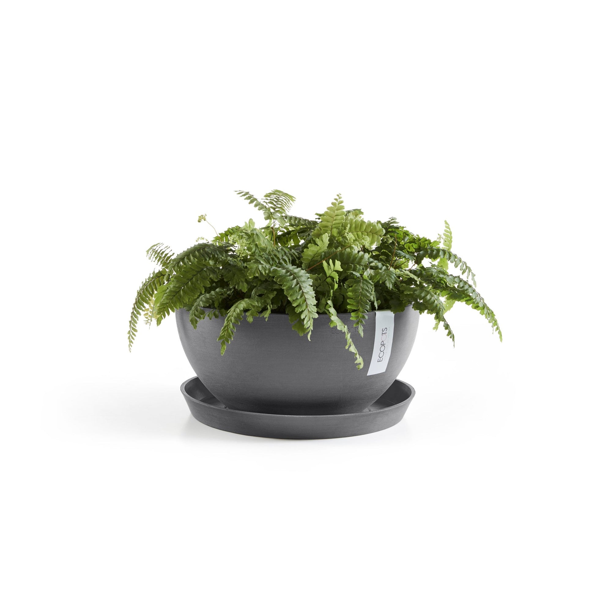 Kukkaruukku - Ecopots - Brysseli 35cm harmaa - Ecopotskauppa - Uuden aikakauden kukkaruukku