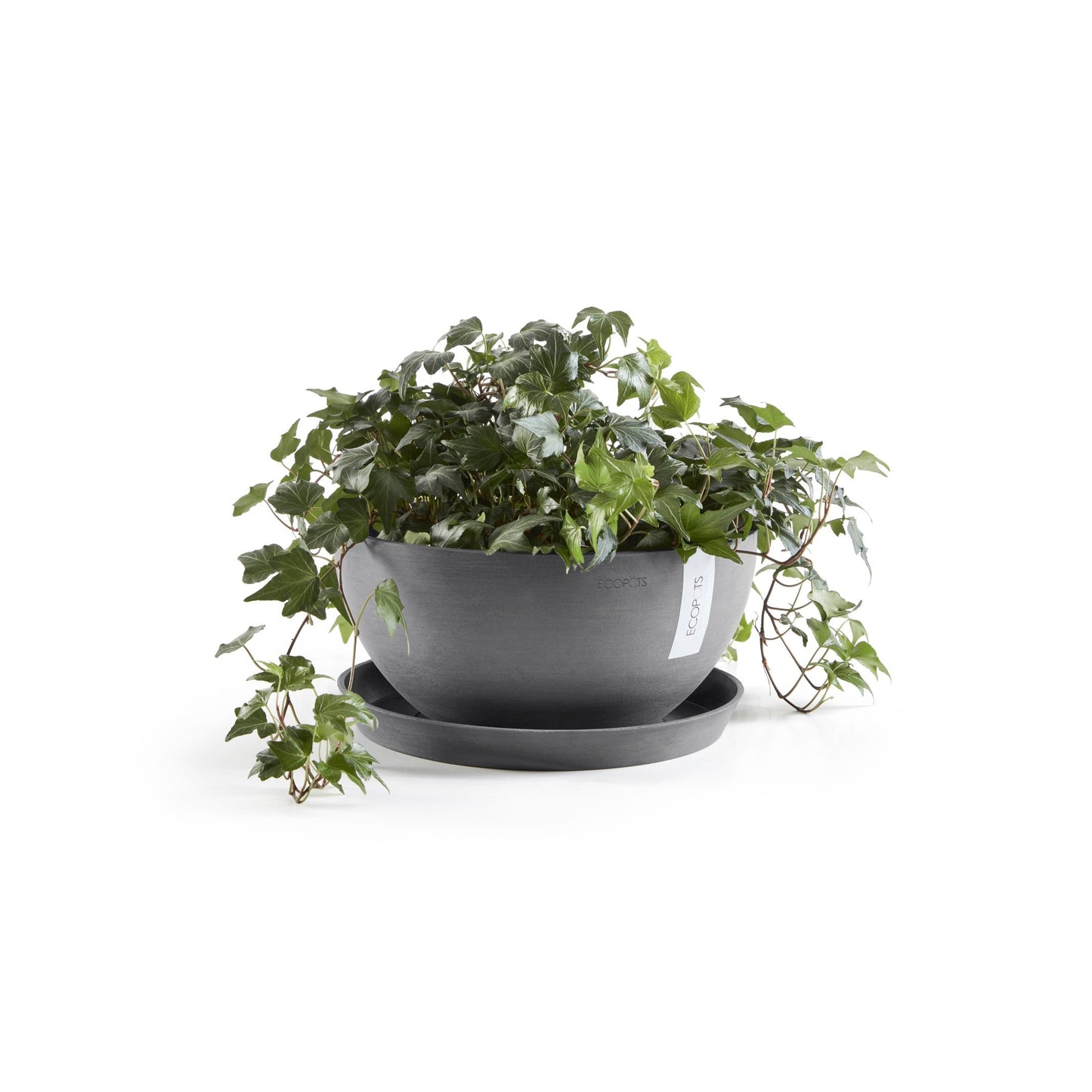 Kukkaruukku - Ecopots - Brysseli 35cm harmaa - Ecopotskauppa - Uuden aikakauden kukkaruukku