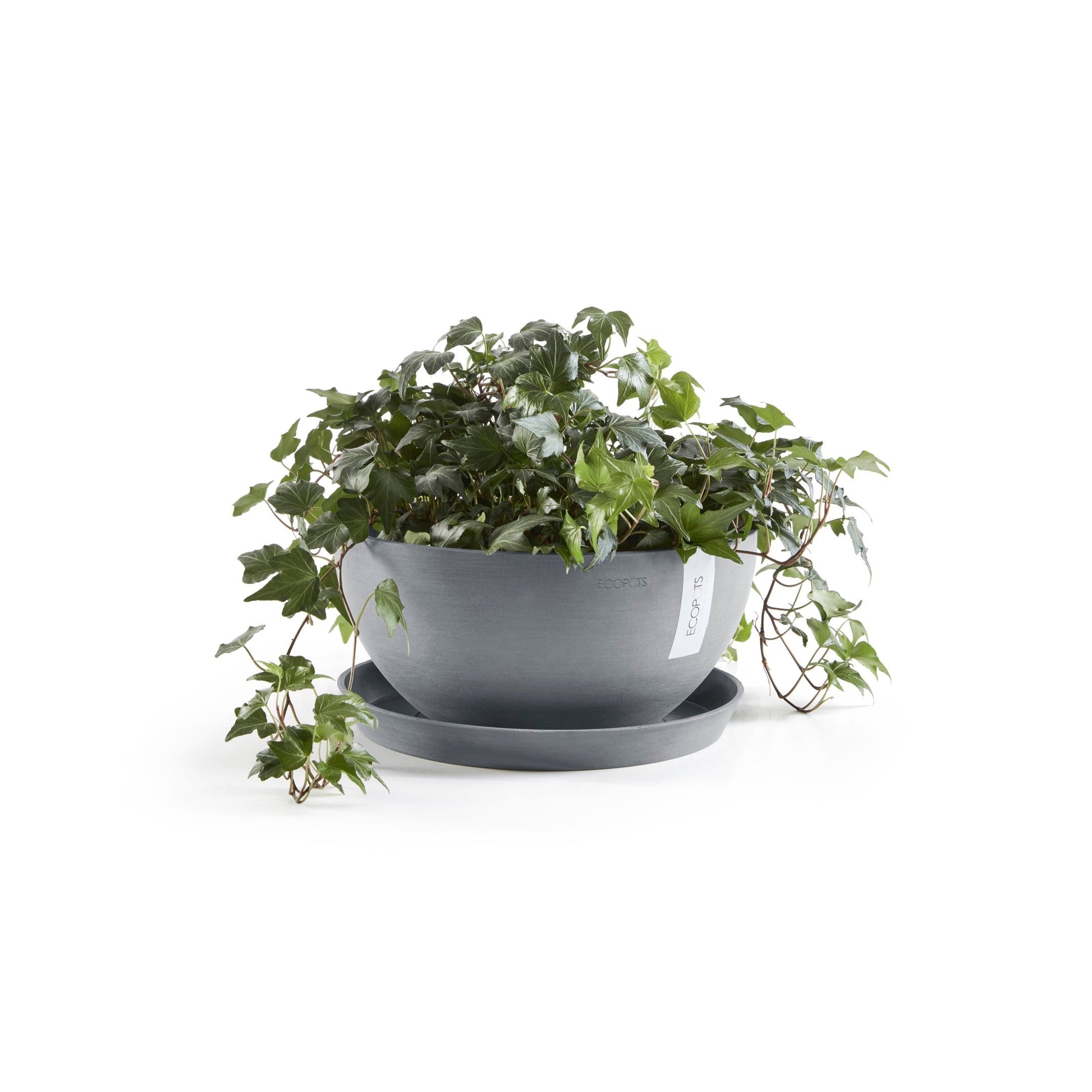 Kukkaruukku - Ecopots - Brysseli 35cm siniharmaa - Ecopotskauppa - Uuden aikakauden kukkaruukku