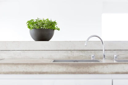Kukkaruukku - Ecopots - Brysseli 35cm tummanharmaa - Ecopots - Uuden aikakauden kukkaruukku kierrätysmateriaalista