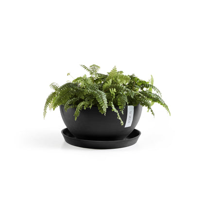 Kukkaruukku - Ecopots - Brysseli 35cm tummanharmaa - Ecopotskauppa - Uuden aikakauden kukkaruukku